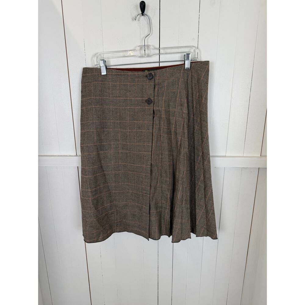 Loro Piana Plaid Skirt